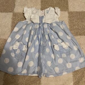 Jillian’s Closet blue polka dot dress